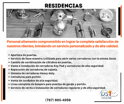 Cerrajero en PR: DSI LOCKS & KEYS